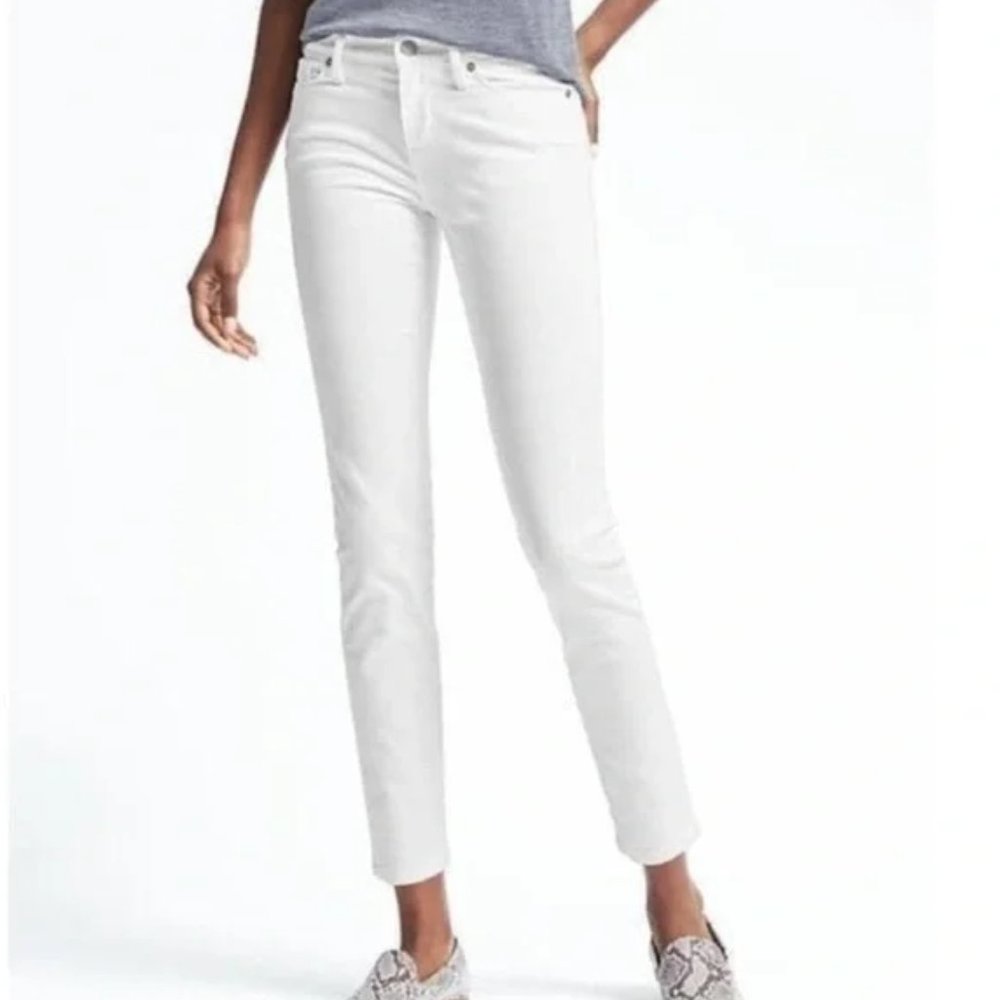 Banana Republic Skinny White Jeans (961)